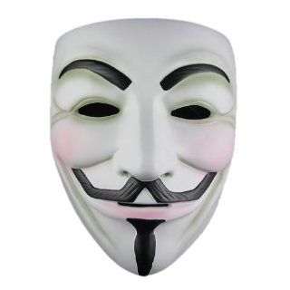 ECOSCO Halloween mask V For Vendetta Mask Resin White Toys & Games