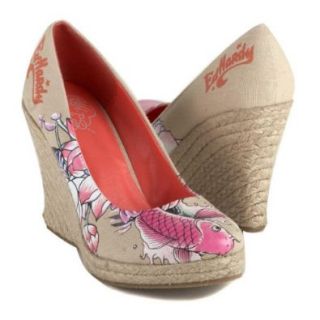 Ed Hardy Cetty Heels, Off White, US Size 6 Ed Hardy Shoes