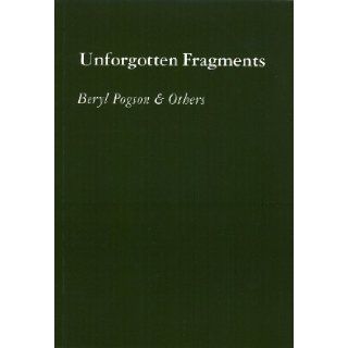 Unforgotten Fragments Beryl Chassereau Pogson, etc. 9780948333293 Books