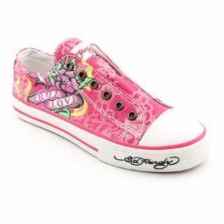 ED HARDY Lowrise Pink Sneakers Shoes Womens Size 5 Shoes