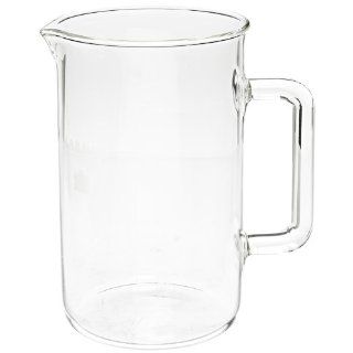 Kimble Berzelius Glass Six Pack and Pitcher Beaker, 2L Capacity Science Lab Pitchers