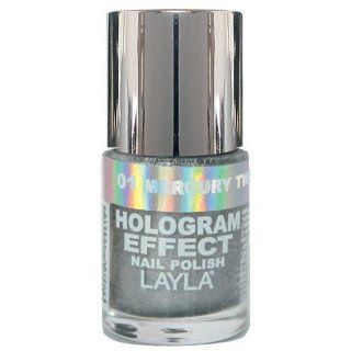 Layla Hologram Effect Nail Polish, Mercury Twilight, 1.9 Ounce  Holographic Nail Polish  Beauty