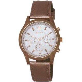 Henley Ladies Mother Of Pearl Chrono Effect Dial & Pu Pink Strap Watch H06066.5 at  Women's Watch store.