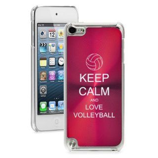 Apple iPod Touch 5th Generation Rose Red 5B1521 hard back case cover Keep Calm and Love Volleyball Cell Phones & Accessories