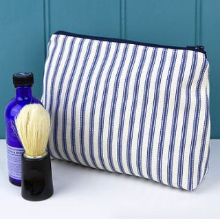 men's wash and shave bag by poppy valentine