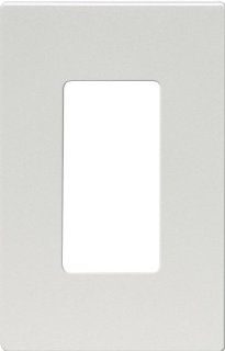 Cooper Wiring Devices 9521SG Aspire Screwless Wallplate, 1 Gang, Silver Granite   Wall Plates  