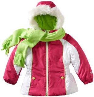 Pacific Trail   Kids Girls 2 6x Scarf And Toddler Jacket, Blue, 2T Clothing