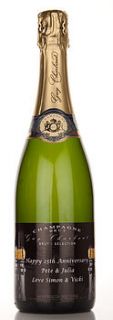 personalised brut champagne by master of malt