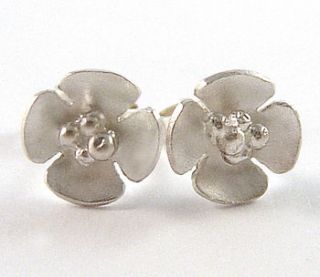 mini blossom flower earrings by zelda wong