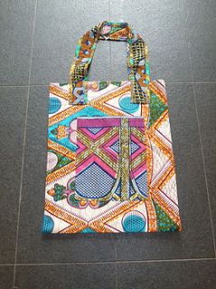 tribal fabric reversible shopper by blanche dlys designs