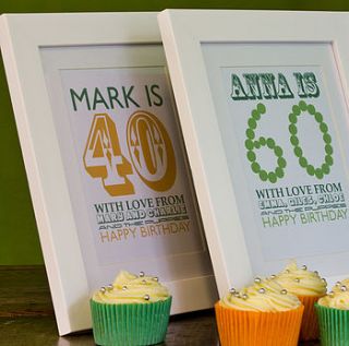 personalised birthday print by pickle pie gifts