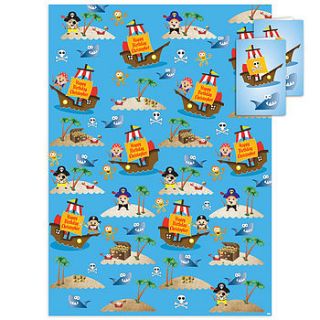 pirates personalised gift wrap by paper themes