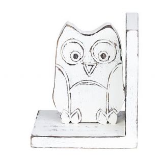 hand carved owl bookend by retreat home