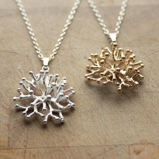 astrocyte neuron silver necklace by newton and the apple