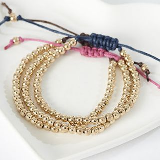 14k gold filled friendship bracelets by suzy q