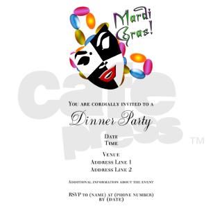 Mardi Gras Mask Invitations by Admin_CP5365703
