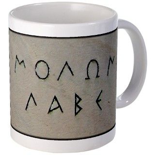 Molon Labe Mug by trackemdown