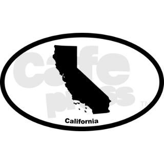 California State Outline Oval Sticker by Admin_CP9930303