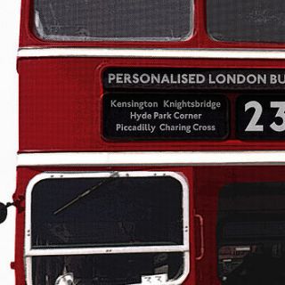 large personalised british bus wall sticker by the binary box