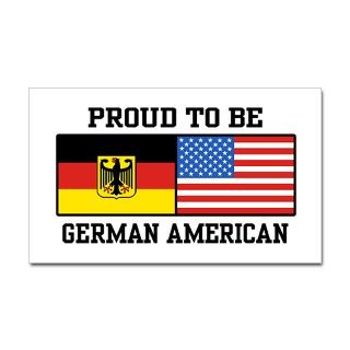 Proud To Be German American Rectangle Decal by totaletees
