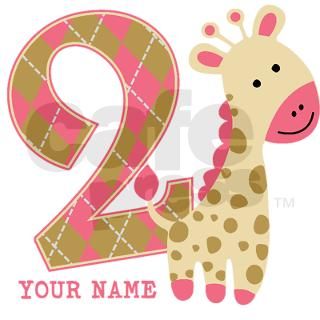 2nd Birthday Giraffe Personalized Invitations by bimbykids