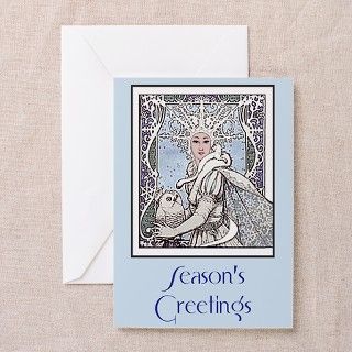 Snowflake Queen Greeting Cards (Pk of 10) by AntiquiTees