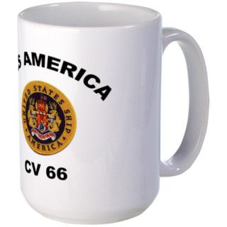 USS America CV 66 Mug by quatrosales