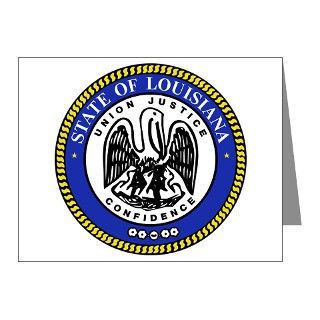 Louisiana State Seal Note Cards (Pk of 10) by blue210design