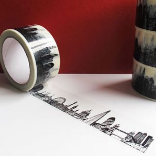 london skyline decorative tape by cecily vessey
