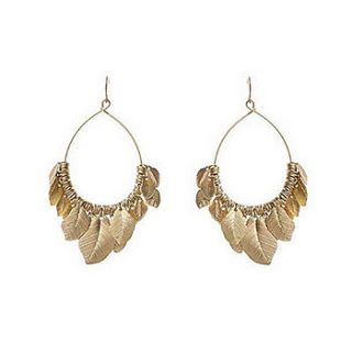 orla leaf hoop earrings by bloom boutique