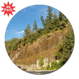 Eel River Cliff Round Sticker by tracker2