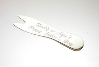 personalised chip fork for the wallet by david louis design