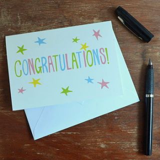 congratulations card by grace & favour home