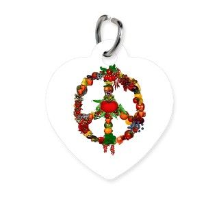 Veggie Peace Sign Pet Tag by earth_steward