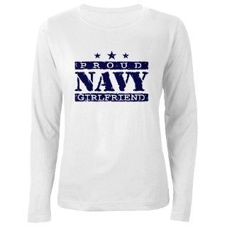 Proud Navy Girlfriend T Shirt by wethetees