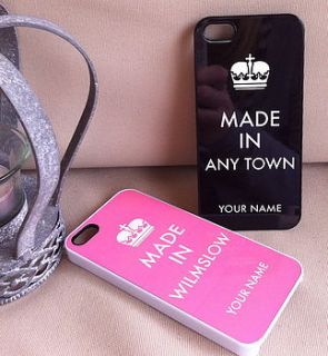 'made in' case for iphone/ipod touch by tailored chocolates and gifts