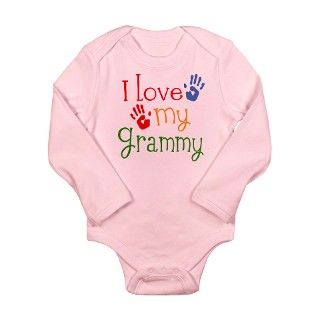 I Love Grammy Long Sleeve Infant Bodysuit by mainstreetshirt