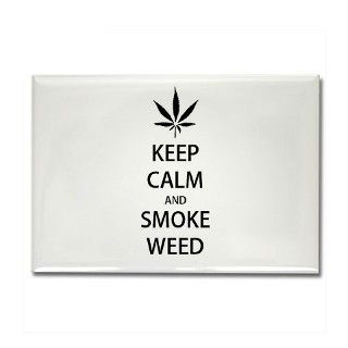 Keep Calm and Smoke Weed Rectangle Magnet by listing store 79207733