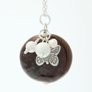 ceramic charm necklace by because it's lovely