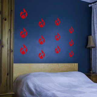 flame shape decal pack by vinyl revolution
