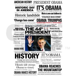 Obama The 44th President Hea Rectangle Magnet by blue_america