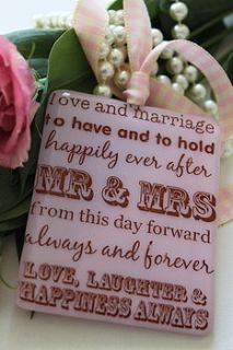 love and marriage keepsake by soda and lime