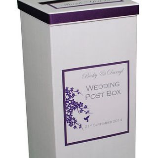personalised hummingbird wedding post box by dreams to reality design ltd