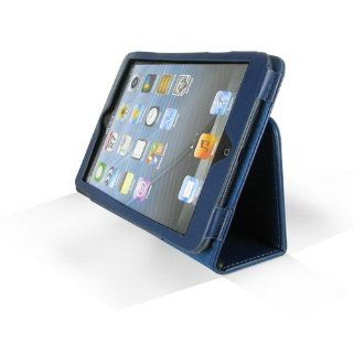 Apple Ipad Mini Blue Leather Case Cell Phones & Accessories