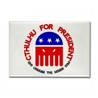 Cthulhu For President Rectangle Magnet by m263