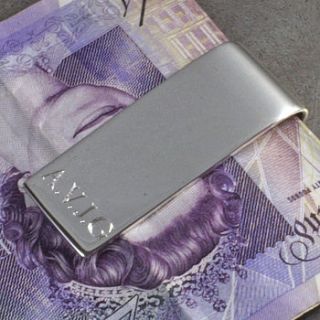 personalised silver money clip by hersey silversmiths