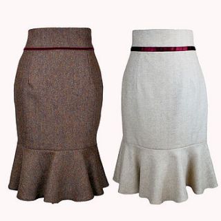 petula tweed skirt by henry hunt