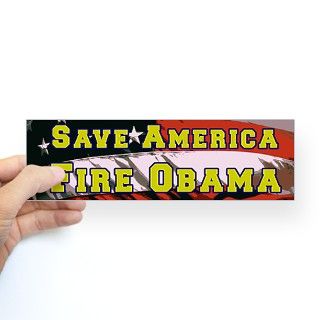 Save America Fire Obama Bumper Sticker by teawar