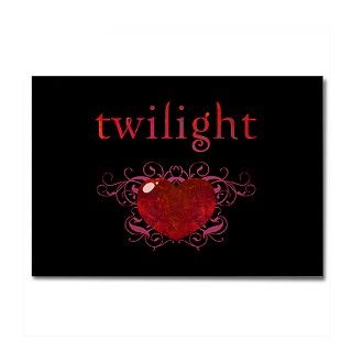 Twilight Fire Heart Rectangle Magnet by toxiferous