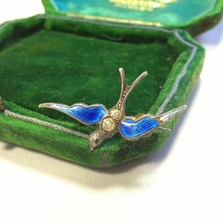vintage swallow brooch by iamia